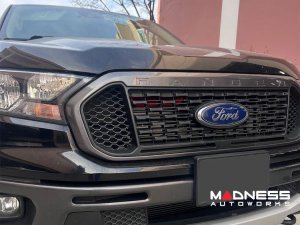 Ford Ranger Ram Air Intake Scoop - Red - 2.3L Ecoboost